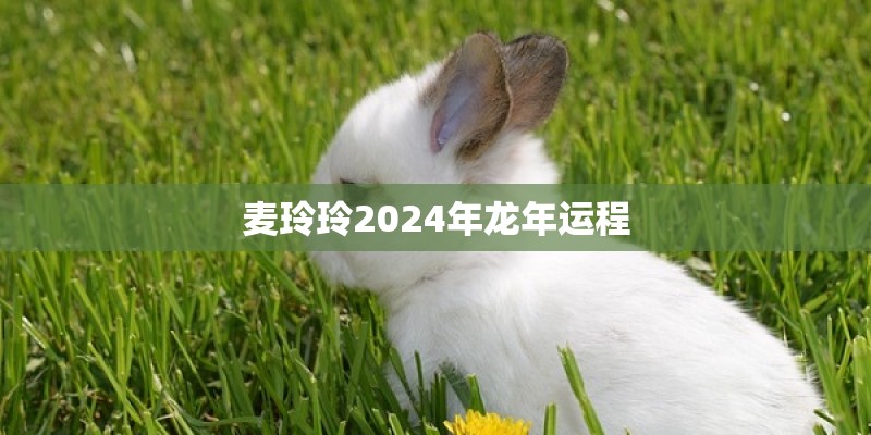 麦玲玲2024年龙年运程
