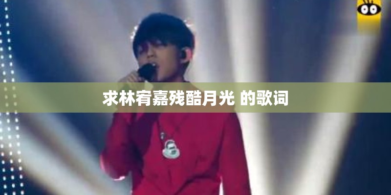 求林宥嘉残酷月光 的歌词 求林宥嘉残酷月光 的歌词