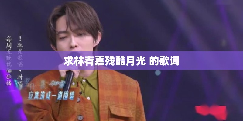 求林宥嘉残酷月光 的歌词 求林宥嘉残酷月光 的歌词