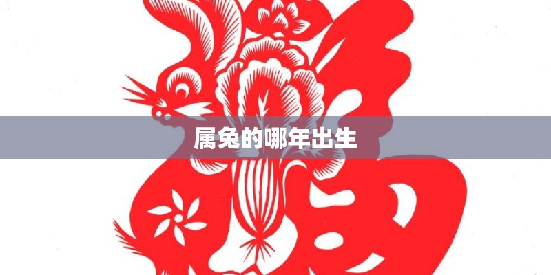 属兔的哪年出生 属兔的哪年出生