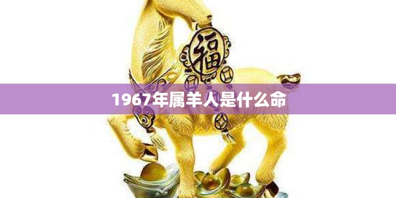 1967年属羊人是什么命