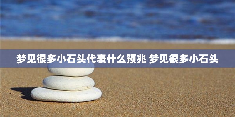 梦见很多小石头代表什么预兆 梦见很多小石头