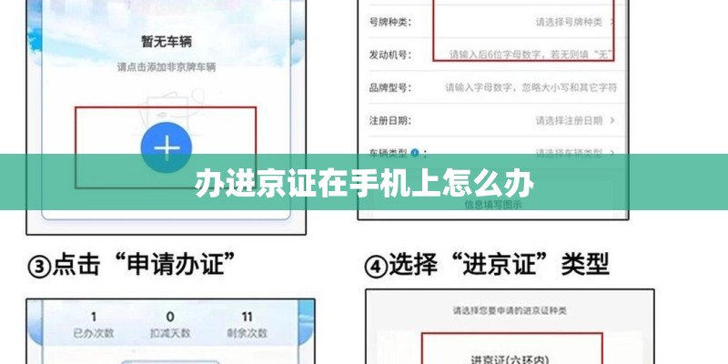 办进京证在手机上怎么办