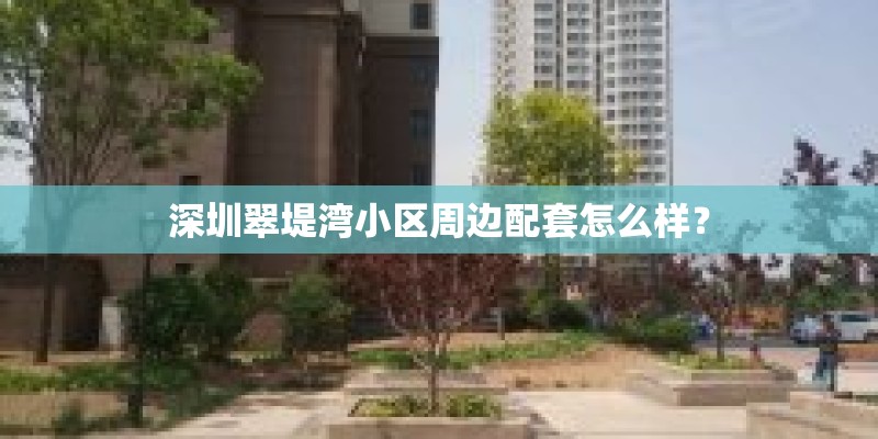 深圳翠堤湾小区周边配套怎么样？